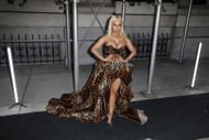Nicki Minaj arrives at the Harper's Bazaar ICONS by Carine Roitfeld' party at the Plaza Hotel on September 7, 2018, in New York City. (Photo by Pierre Suu/GC Images)